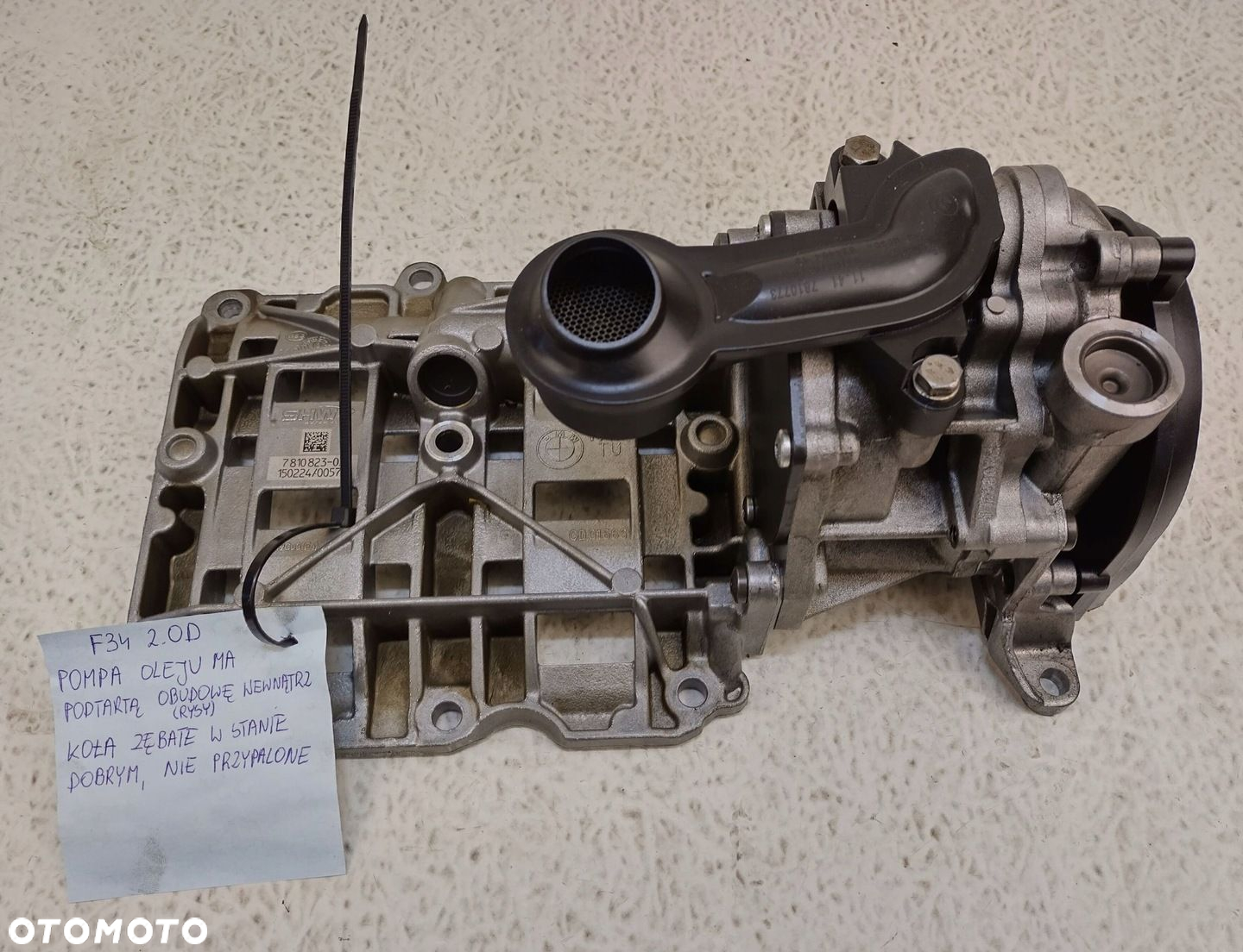 BMW 3 GT F34 2.0 DIESEL N47D20C POMPA OLEJU 7810823 7810773 - 2