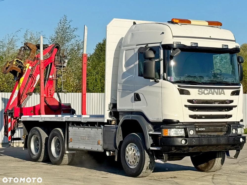 Scania G 490 * DO TRANSPORTU DREWNA * PENZ 12Z8.70 / 6x6 - 3