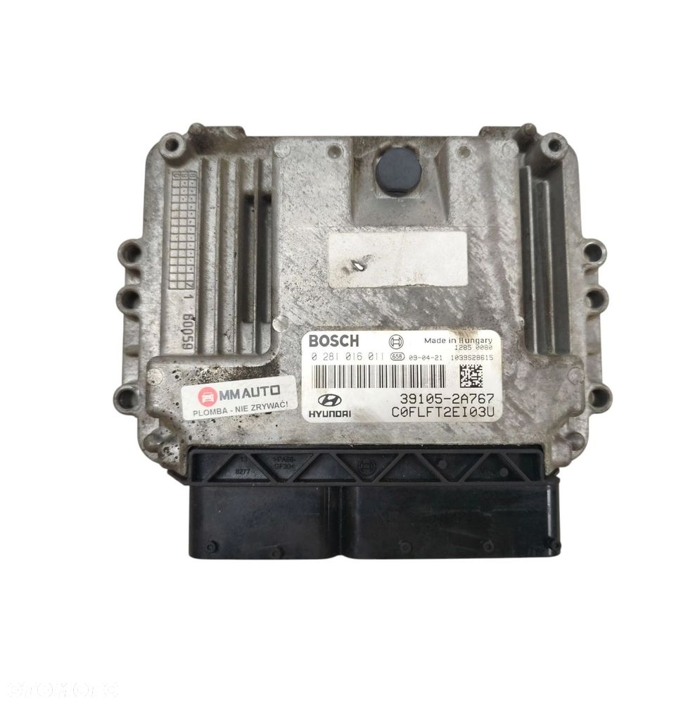 KOMPUTER STEROWNIK SILNIKA HYUNDAI I30 I (2007-2010) 1.6 CRDI 90KM 39105-2A767 0281016011 - 1