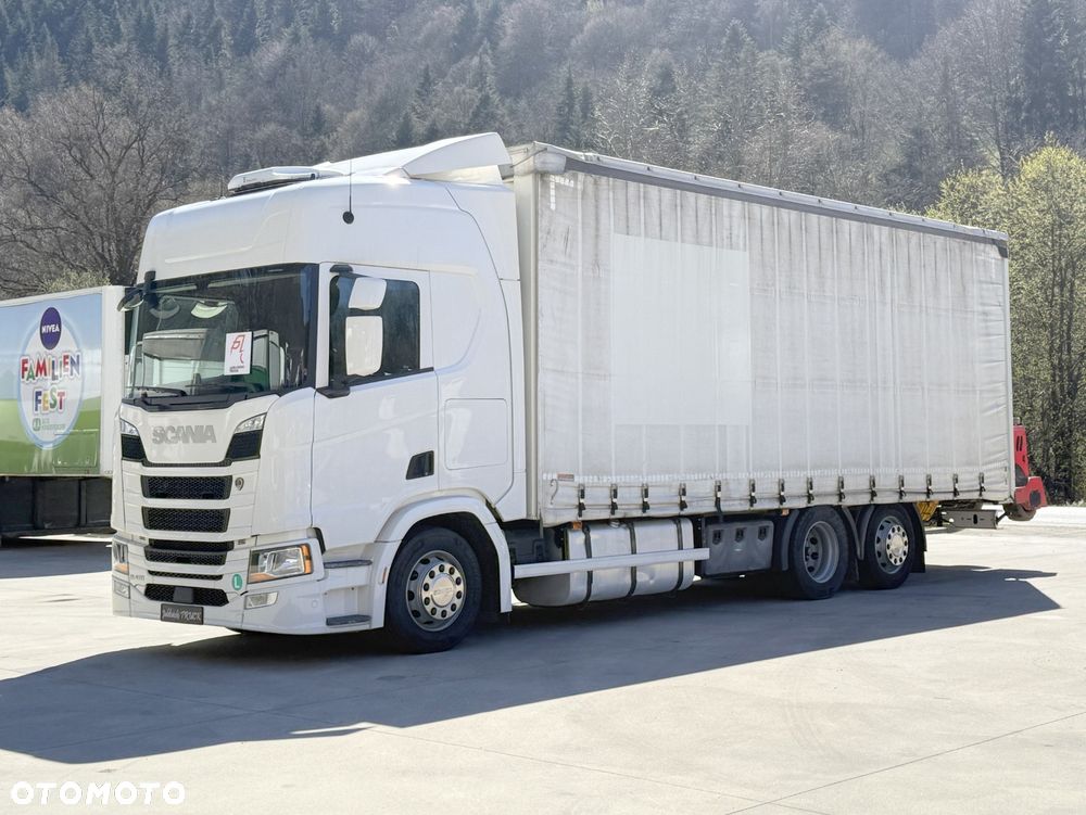 Scania R410 // 6x2 // 7,7m // Wózek Palfinger F3-203PX // Zawiesie // Dach podnoszony // Oś podnoszona // - 7