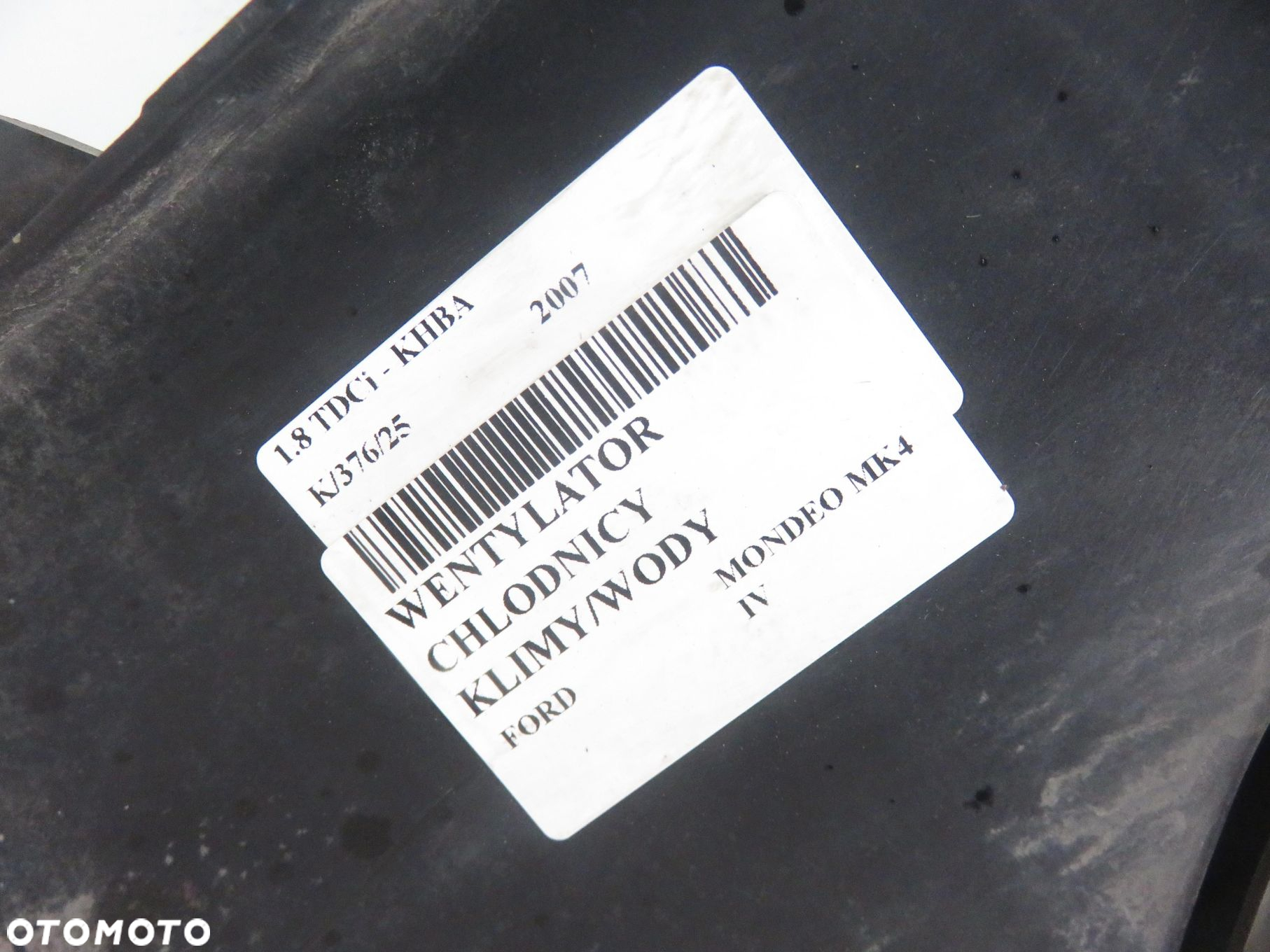 WENTYLATOR CHŁODNICY FORD MONDEO MK4 IV 1.8 TDCi 6G918C607PC - 3