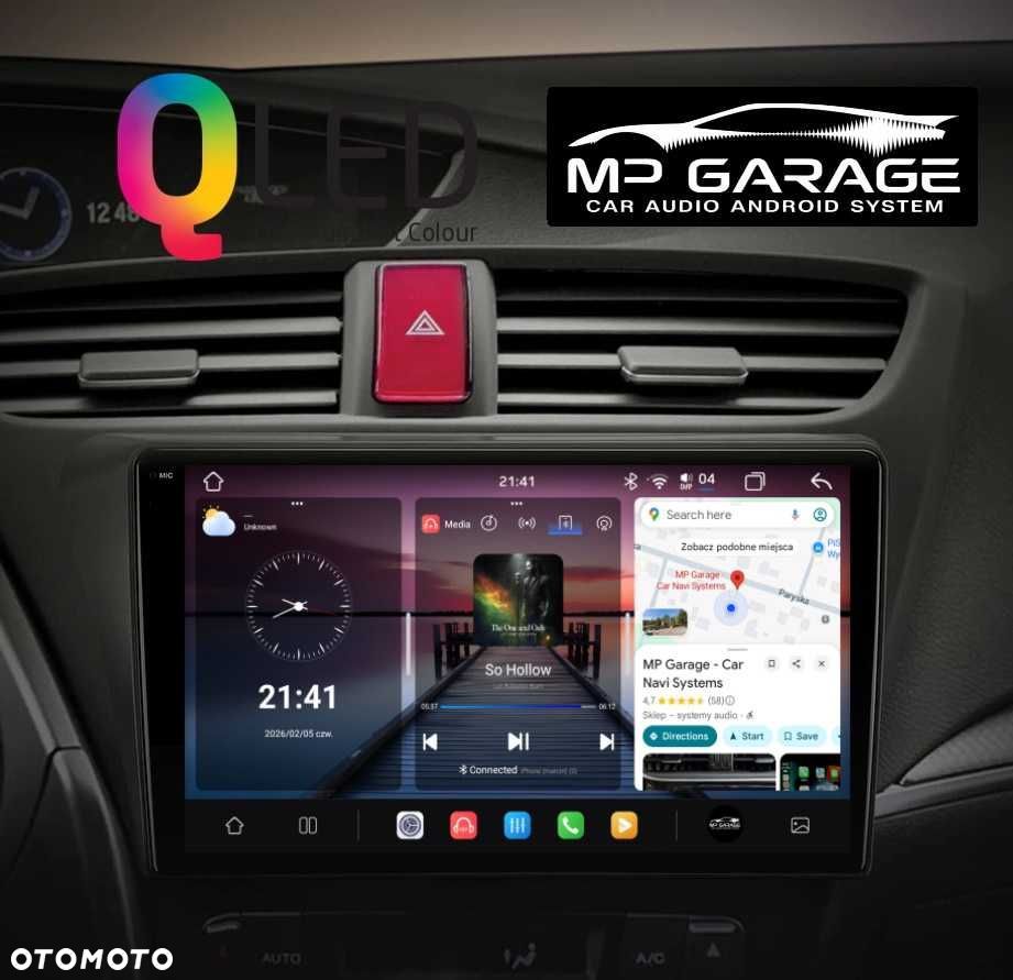 HONDA CIVIC 9 FK FB Nawigacja Android_14 Apple CarPlay/AA Qled Montaż - 6
