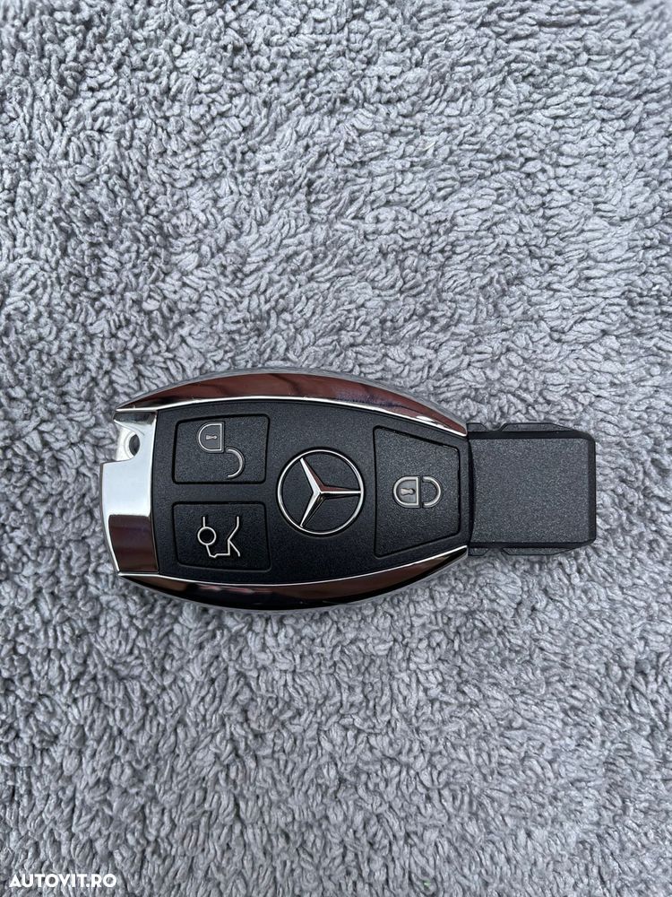 Carcasa cheie telecomanda Mercedes Benz 3 butoane model cromat - 5