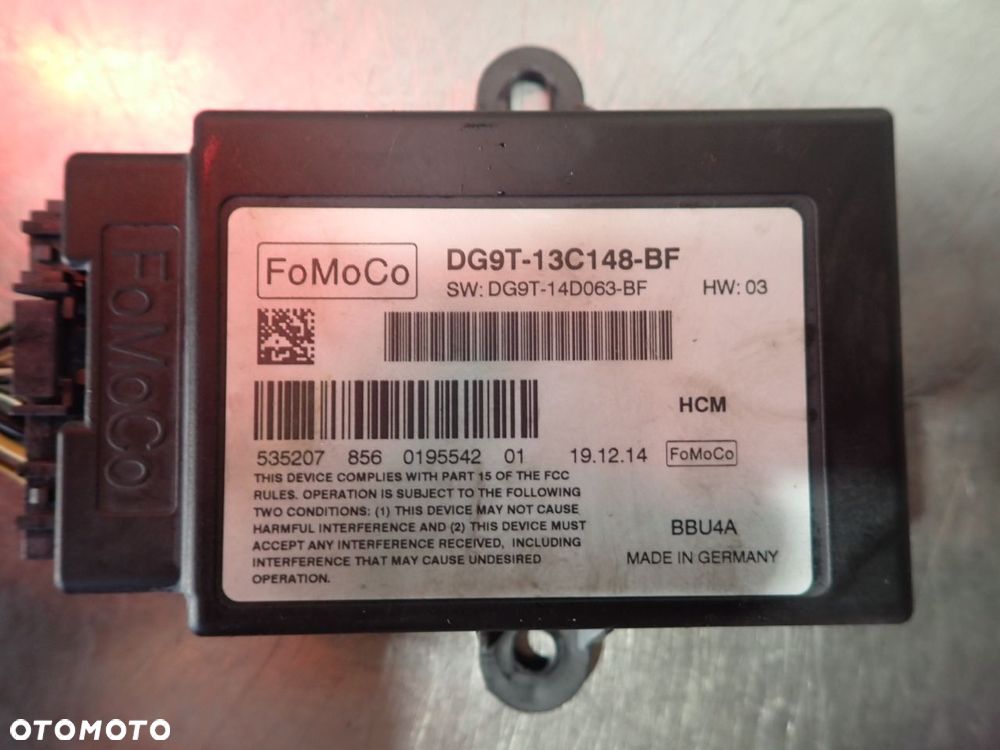 MODUŁ ŚWIATEŁ FORD MONDEO V 1.5 DG9T-13C148-BF - 2