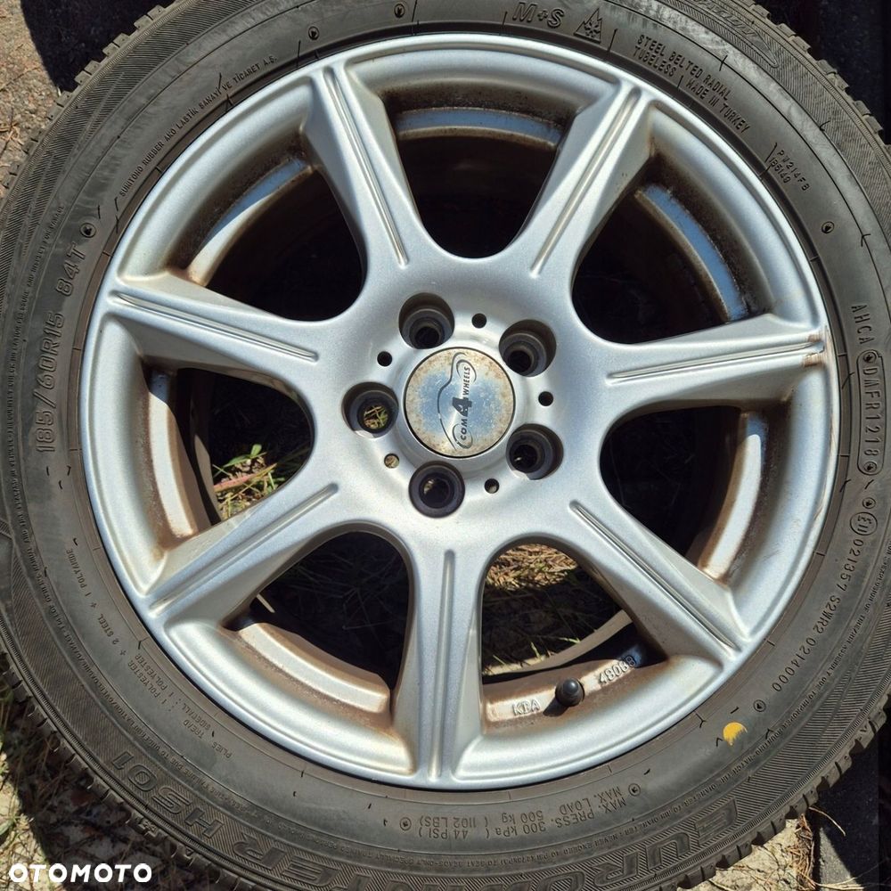 ZIMA KOŁA 185/60 R15 5x100 VW POLO SEAT IBIZA SKODA FABIA RAPID FOX A1 A2 - 4