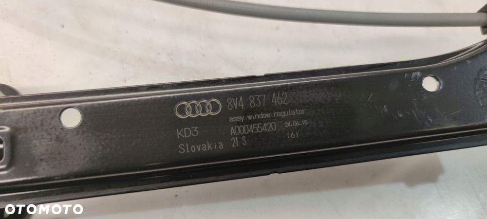 MECHANIZM SZYBY PRAWY PRZÓD AUDI A3 8V 8V4837462 - 3