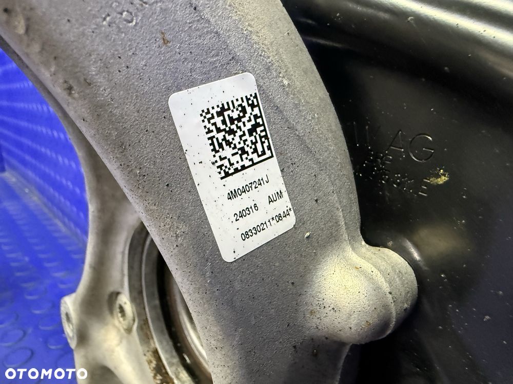 ZWROTNICA lewa PRZEDNIA kompletna WAHACZE AUDI Q7 4M oryginał 4M0407241J - 11