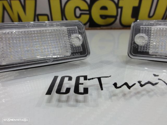 Suporte De Lampada De Matricula Com Led Branco Para Audi A3 8P, A4 B6, B7, A6 4F, A8, Q7, A5 - 4