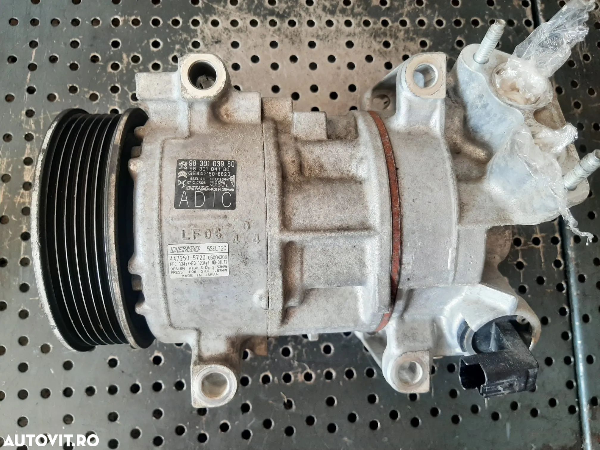 compresor clima ac 1.5 hdi yh01 citroen c5 peugeot 3008 9830103980  447250-5720 - 1