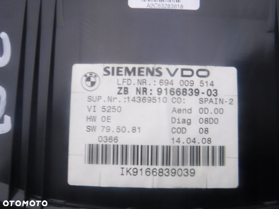 Bmw E90 E91 E92 E93 licznik zagary 9166839 EUROPA - 3