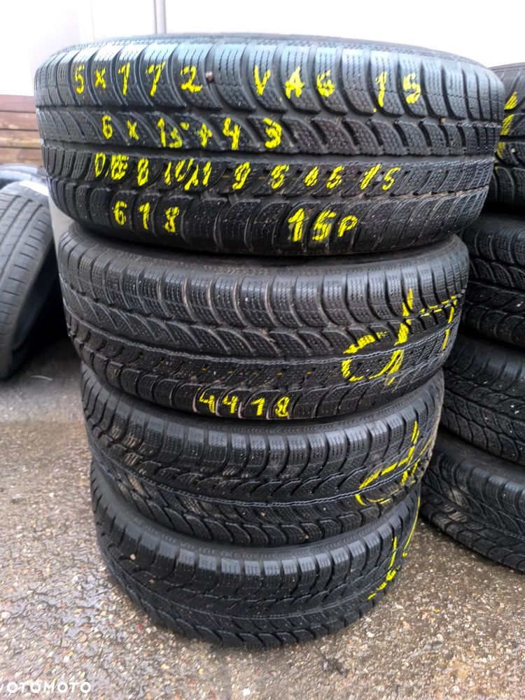 5x112 Felgi Stalowe Stal 15 Koła Zimowe Zima VW GOLF 6 5 5Q0 TOURAN CADDY JETTA PASSAT B5 SHARAN AUDI A4 B6 A6 C5 B5 SEAT ALTEA ALHAMBRA LEON II TOLEDO III SKODA OCTAVIA II III 6mm Legnica ALU-RAD 195/65 - 7