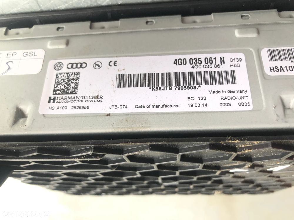 R15. Moduł Tuner Radia 4G0035061N Audi A8 D4 A4 B8 A5 8T Q5 8R VW Touareg II - Gwarancja Wysyłka - 6