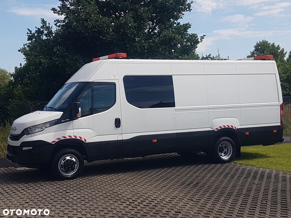 Iveco 50C15 DAILY 7-OSÓB BRYGADÓWKA BLIŹNIAKI MAXI DŁUGI WYSOKI KLIMA BLASZAK VAN FURGON HAK KRAJOWY - 2