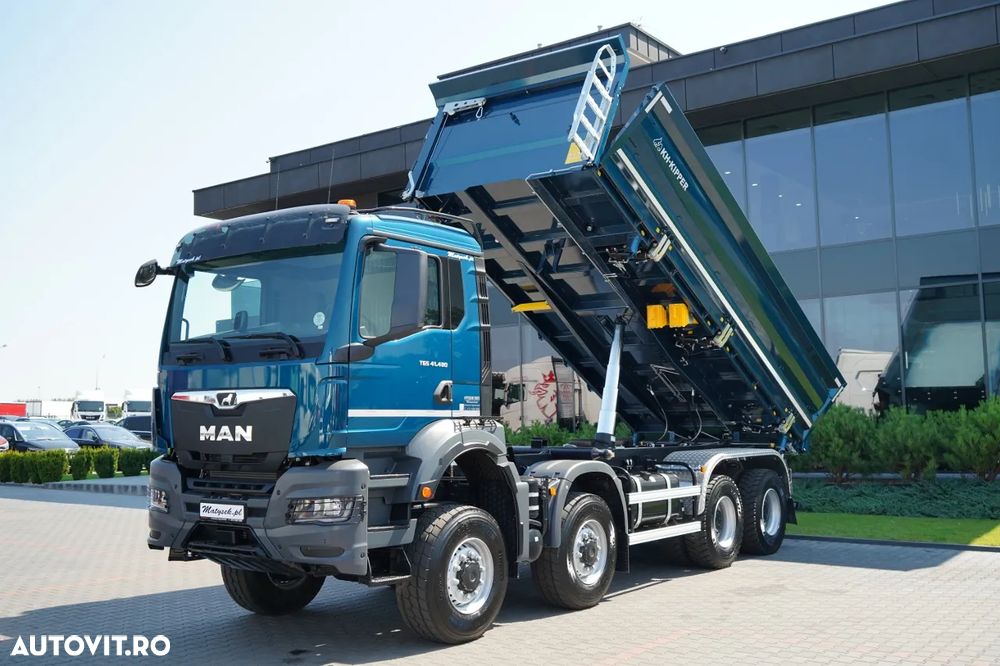 MAN TGS 41.480 / 8x8 / BASCULANĂ SPATE / MANUAL / NOU NOU / KH-KIPPER / - 1