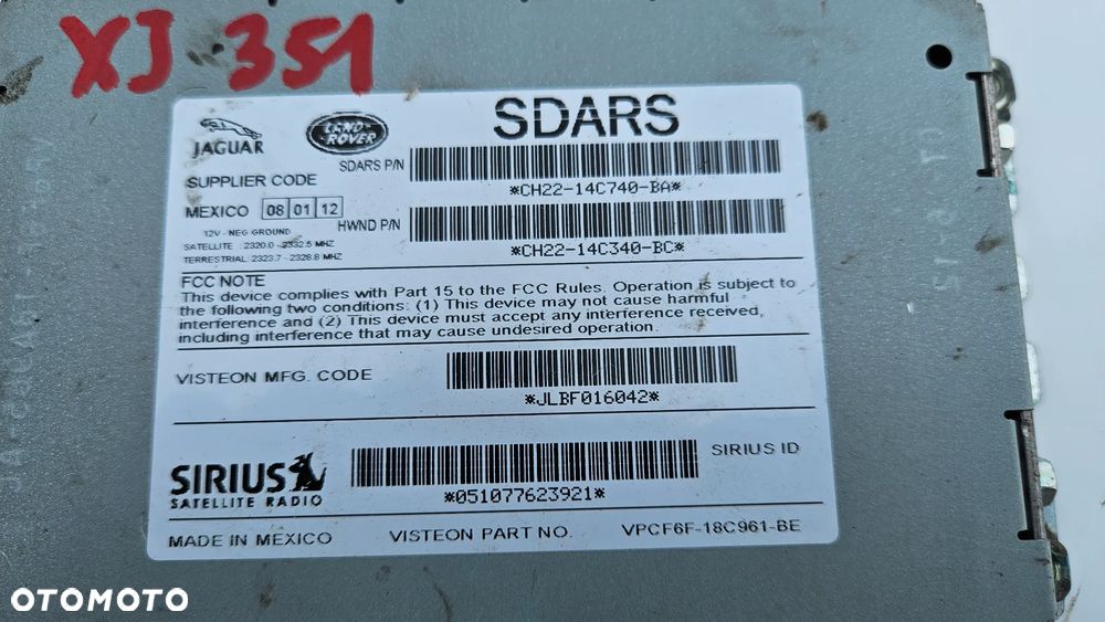 Jaguar XJ 351 2010-2015 Moduł radia Sterownik wzmacniacza CH22-14C740-BA - 2