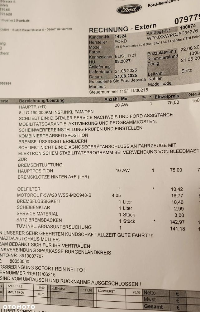 Ford S-Max 1.5 EcoBoost Trend - 20
