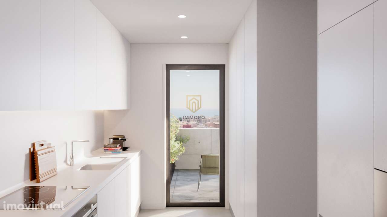 Apartamento T2 em condomínio privado de luxo, à venda em Leça da Palme - Grande imagem: 3/16