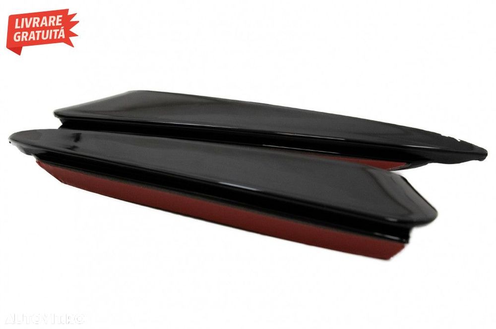 Ornamente bara Spate flapsuri Mercedes C Class W205 (2014-2020) Negru - 4