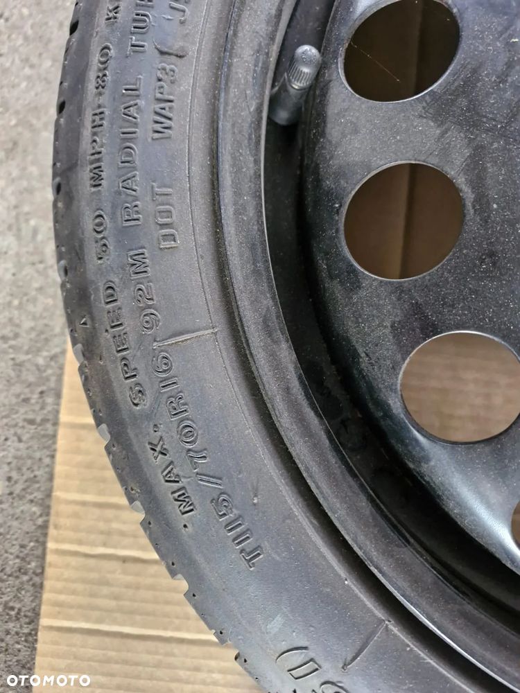 Koło dojazdowe zestaw lewarek klucz Opel Meriva B II 5x110 benzyna - 5