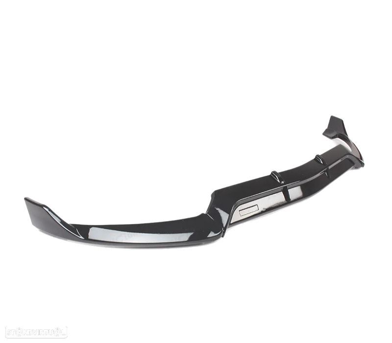 SPOILER LIP FRONTAL MERCEDES CLASE C W205 18-21 LOOK AMG PRETO BRILHANTE - 5