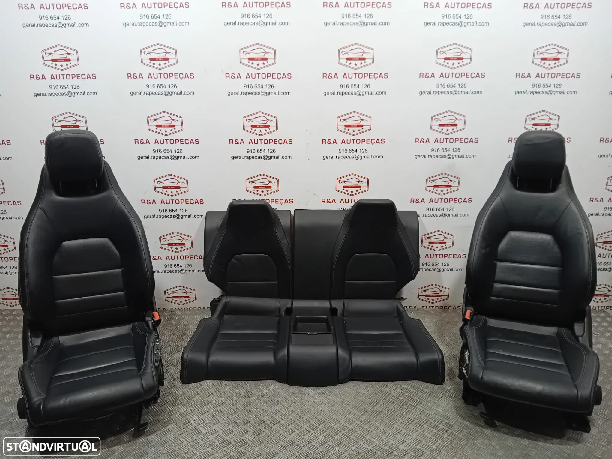 Conjunto de Bancos Mercedes Class E AMG Coupe W207 em Pele Original - 19