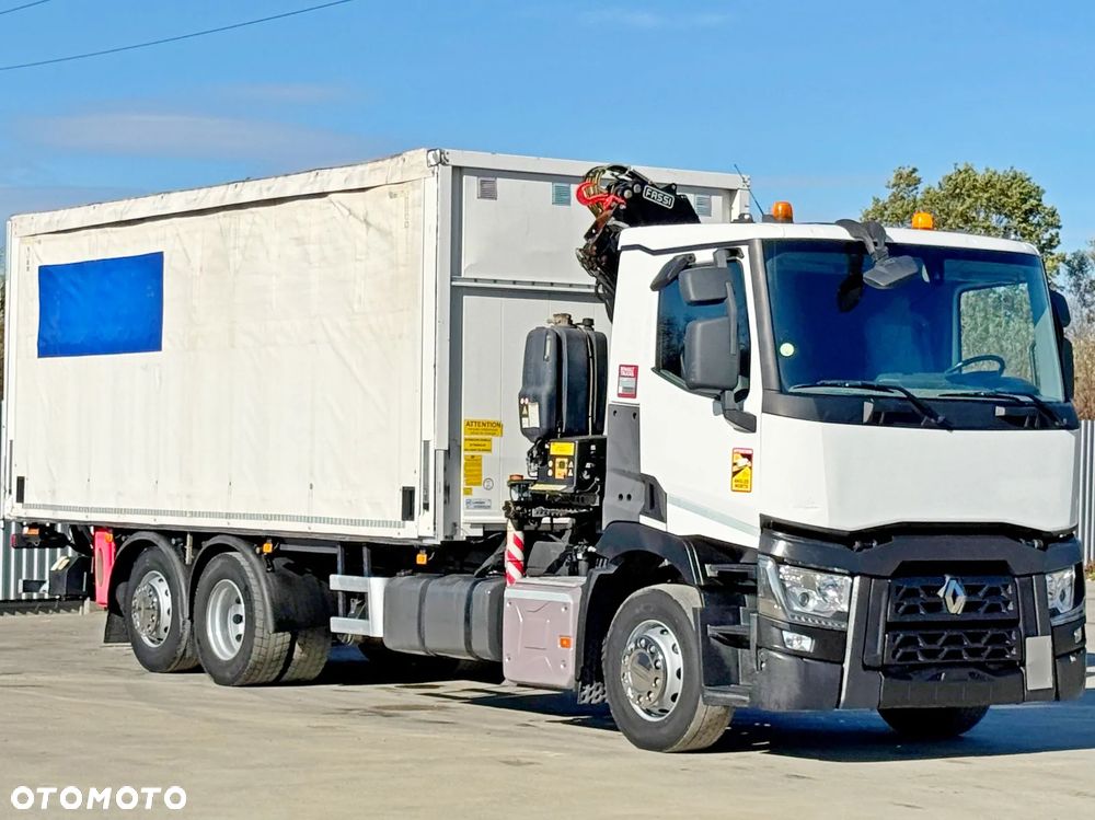 Renault T380 * PLANDEKA 6,80 m * FASSI F120B.2.22 * STAN BDB - 3