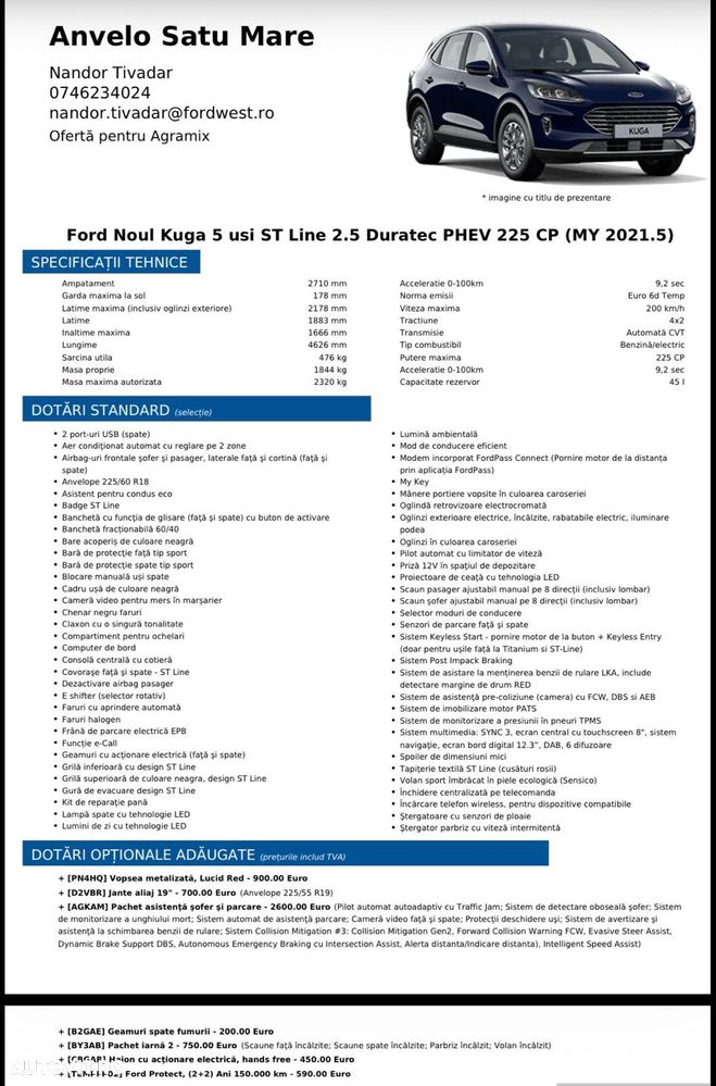 Ford Kuga 2.5 Duratec PHEV ST Line - 9