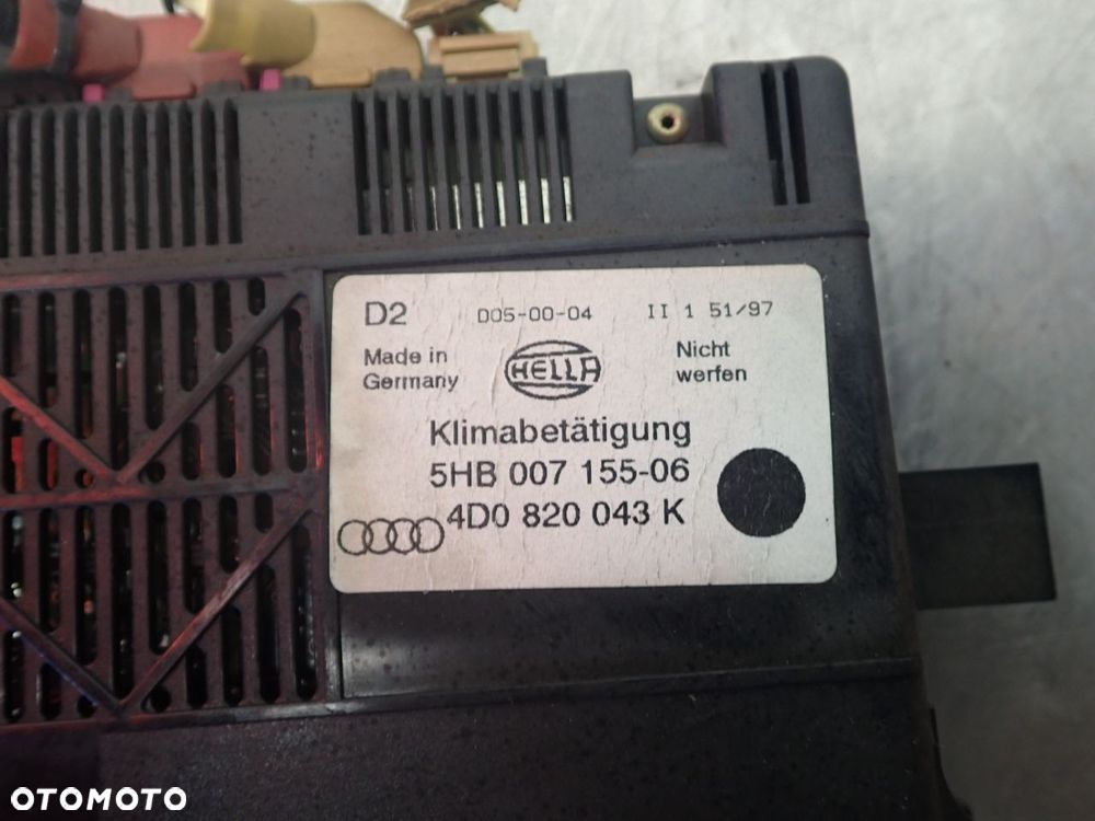 PANEL STEROWANIA NAWIEWU KLIMATYZACJI AUDI A8 D2 2.5 - 3