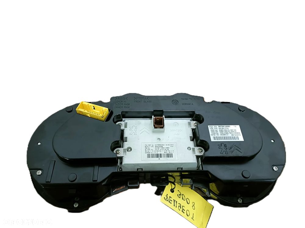 PEUGEOT 3008 I 09-16 r. 1,6 HDI 82 kW 112 KM licznik zegary 9676614680 + - 9