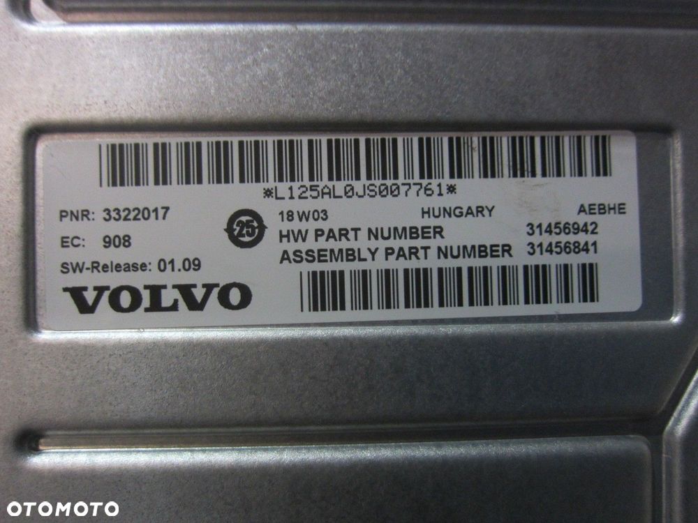 VOLVO XC40 XC 40 HARMAN KARDON WZMACNIACZ AUDIO 3322017 31456942 31456841 - 7