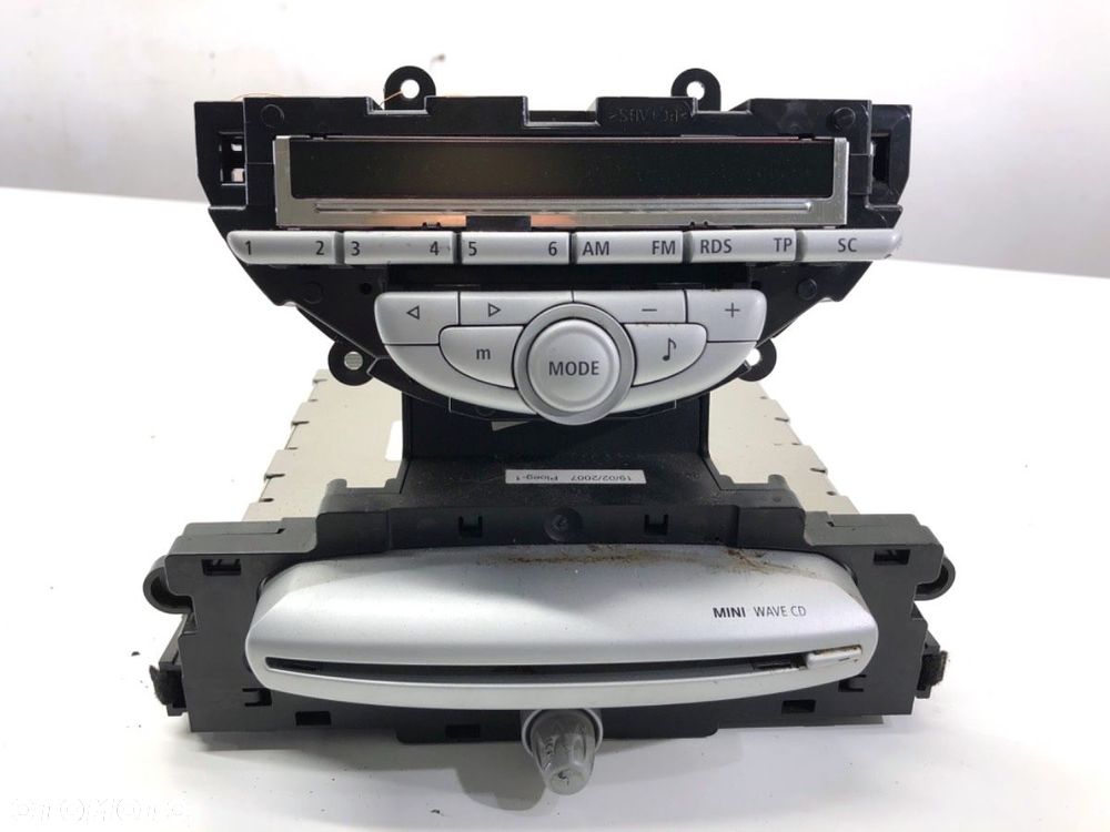 RADIO  MINI MINI (R56) 2005 - 2014 One 70 kW [95 KM] benzyna 2006 - 2010 3449347 - 1