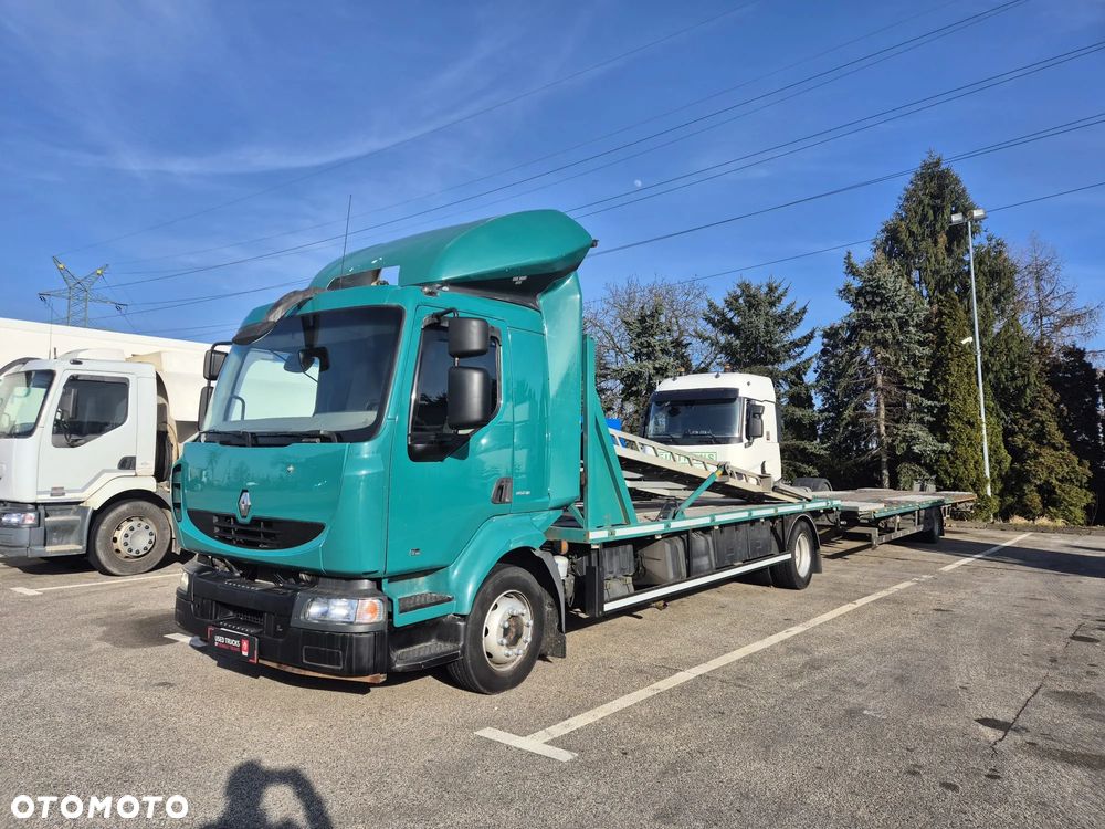 Renault MIDLUM AUTOLAWETA ZESTAW Z PRZYCZEPĄ WINDA HYDRAULICZNA - 1