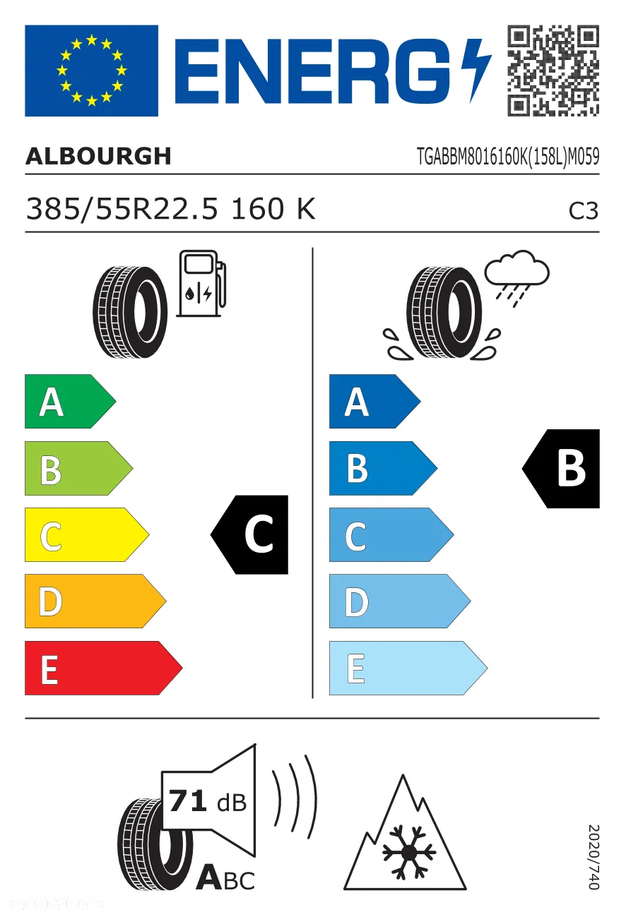 ALBOURGH ACROSS S 385/55R22.5 oś prowadząca [netto 1162 zł] NOWA! - 4