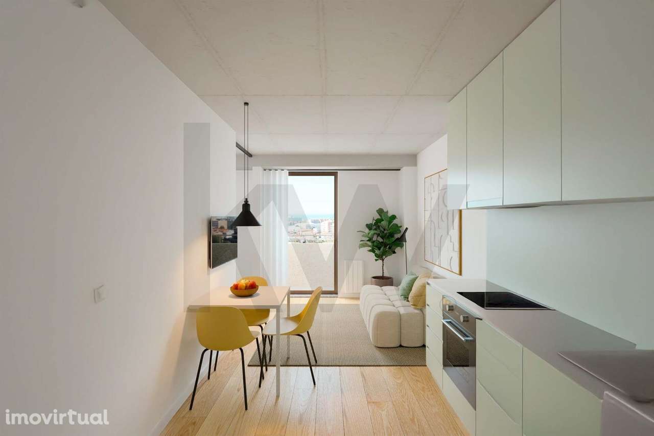 Viva o Futuro em Leça da Palmeira  T1 com Vista Mar - Grande imagem: 3/22