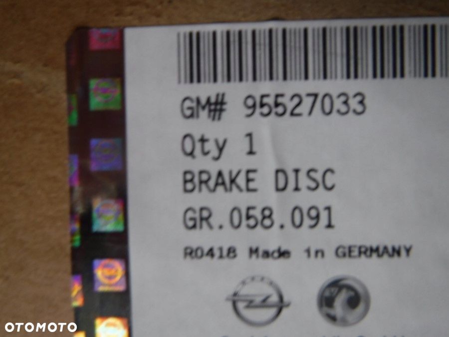 ASTRA H ZAFIRA COMBO MERIVA TARCZE TYŁ KLOCKI - 8