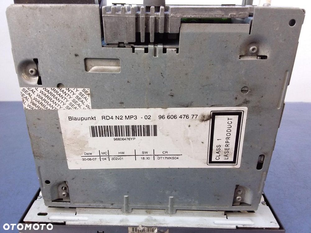 PEUGEOT 407 I RADIO RADIOODTWARZACZ CD 7645110393 - 6