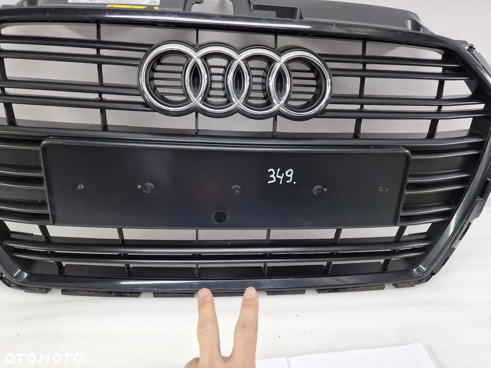 AUDI A3 8V / 8V3 S-LINE 16- ATRAPA / GRILL PRZEDNI PRZÓD CZARNY BEZ PDC , NR 8V3853651AA , NR AUKCJI GL349 - 12