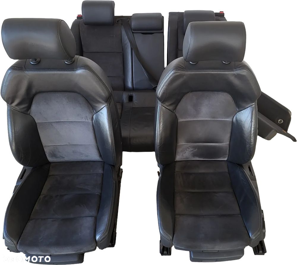 AUDI A6 C6 LIFT FOTELE PRZÓD KANAPA ALKANTARA BOCZKI PAMIEĆ ELEKTRYCZNE - 2