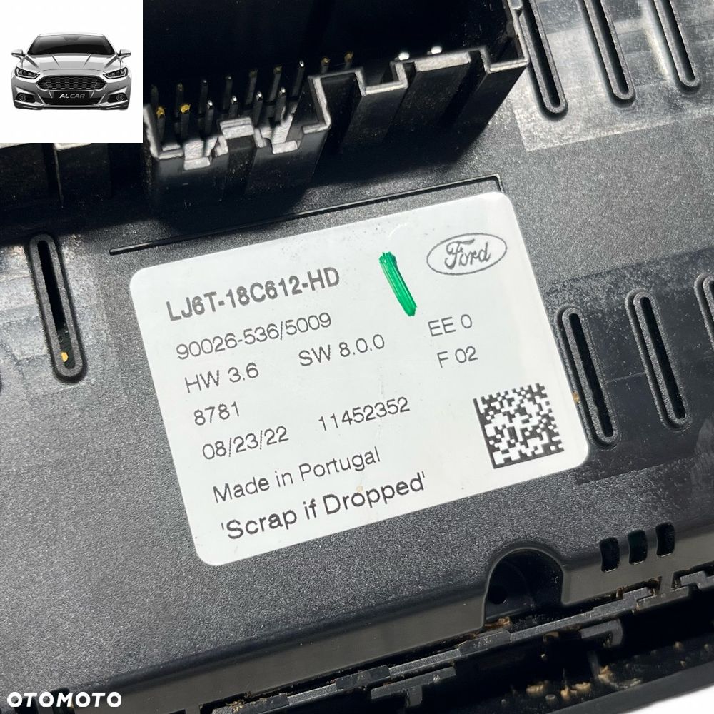 PANEL KLIMATYZACJI CLIMATRONIC FORD KUGA MK3 LX6T-18C612-HD - 3