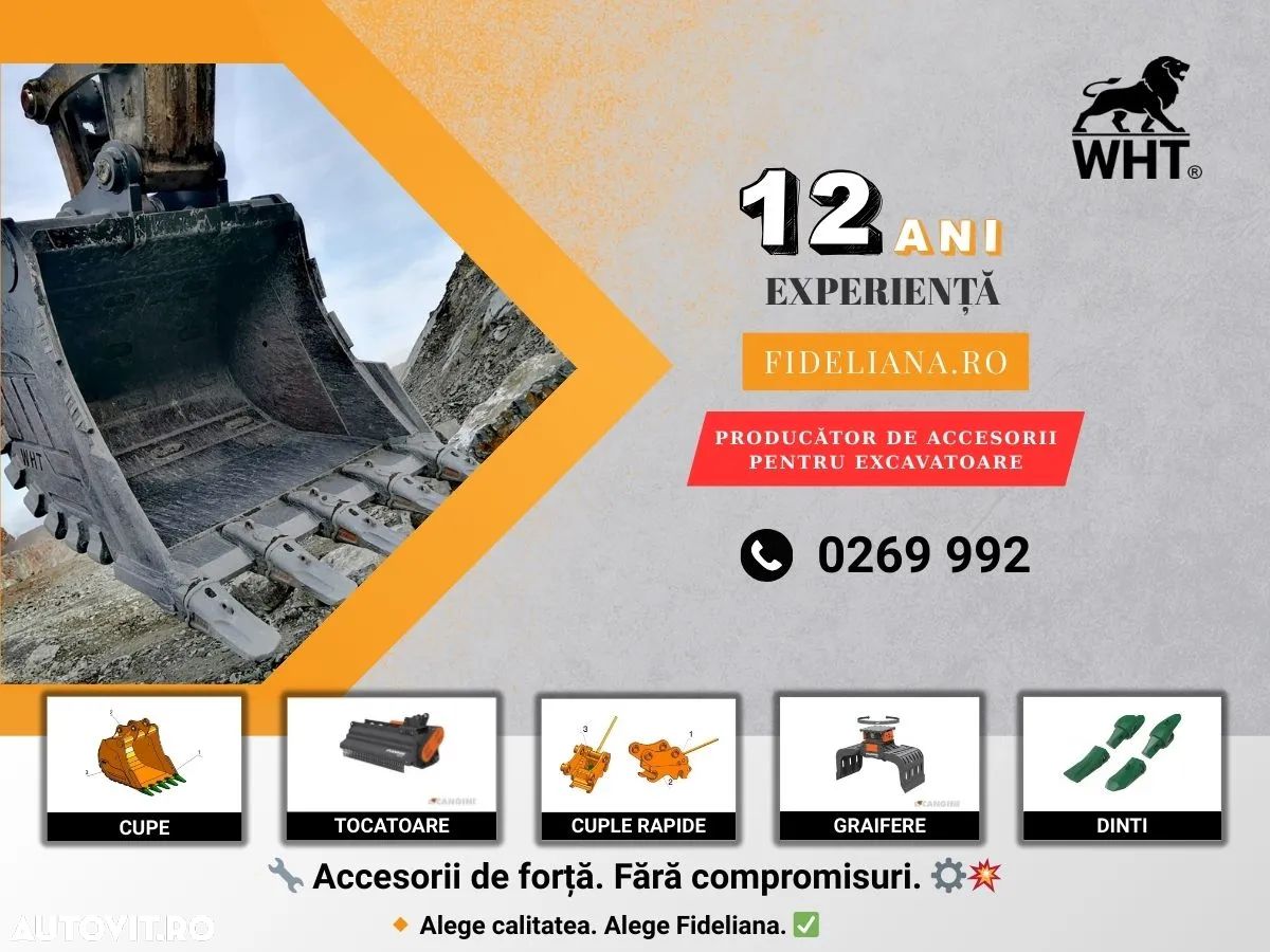 Cupe excavat pt utilaje de 18 - 22 tone din material rezistent la uzura - 1