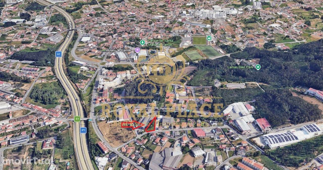 Terreno Construível 1.331m2 Santa Maria de Lamas - Grande imagem: 3/15