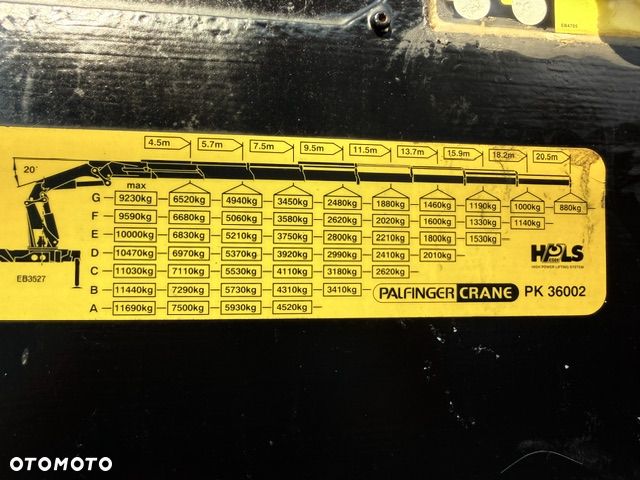 Palfinger HDS Palfinger PK36002 6 wysuwow hydraulicznych sterowanie radiowe - 9