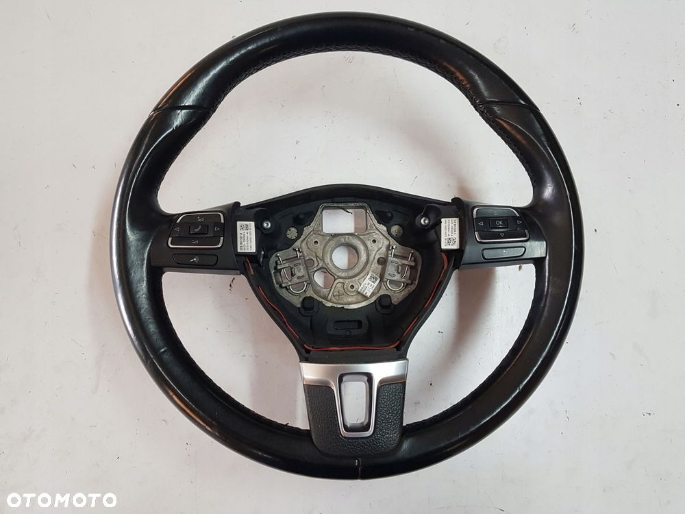 VW PASSAT B7 10-14r PASSAT CC GOLF VI KIEROWNICA SKÓRZANA 3C8419091AJ - 1