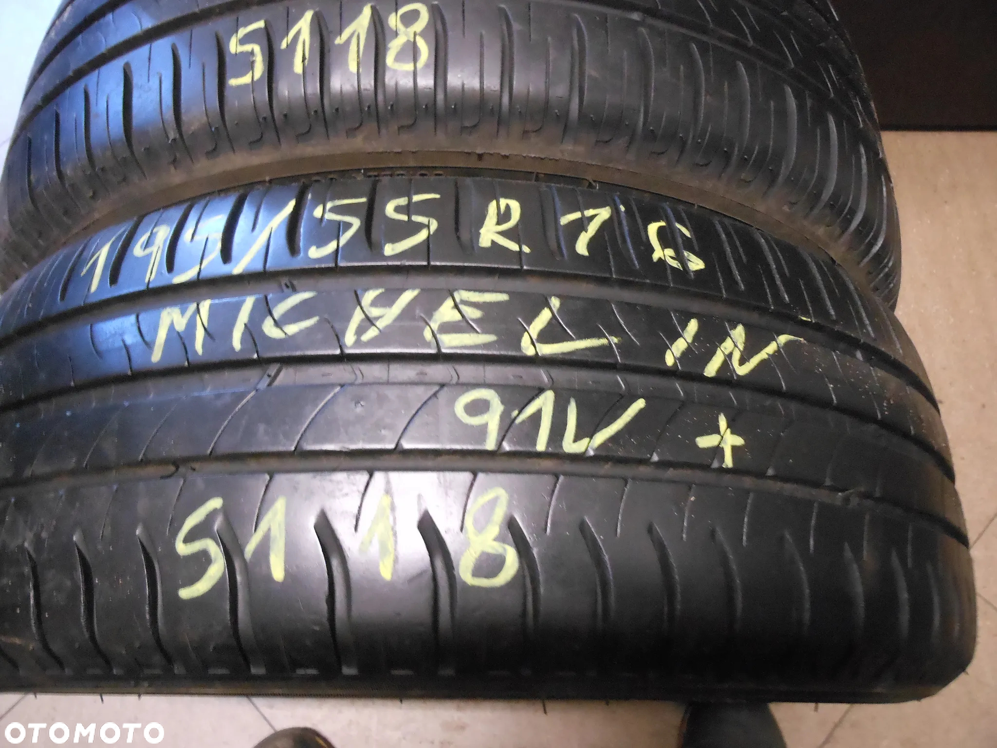 Opony 195/55r16 Michelin Energy Saver + 6,8mm lato para - 2