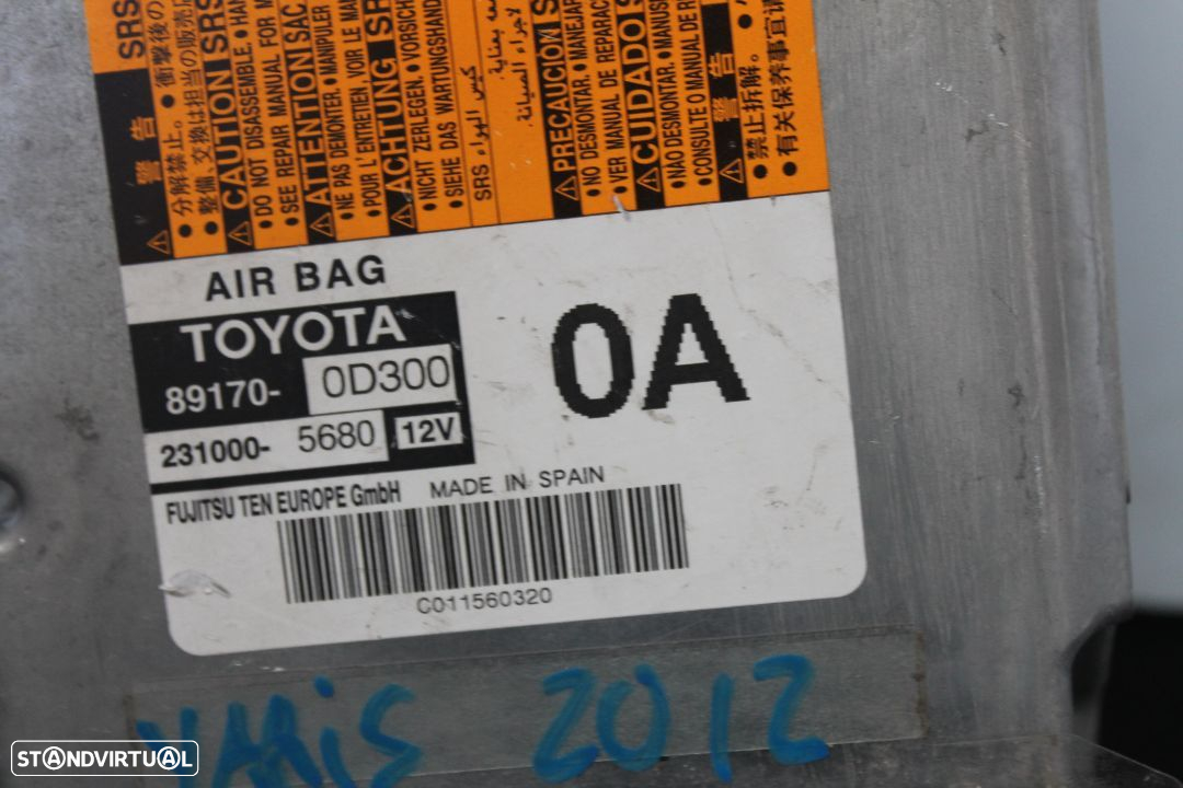Centralina de Airbag Toyota Yaris de 2012 - 2