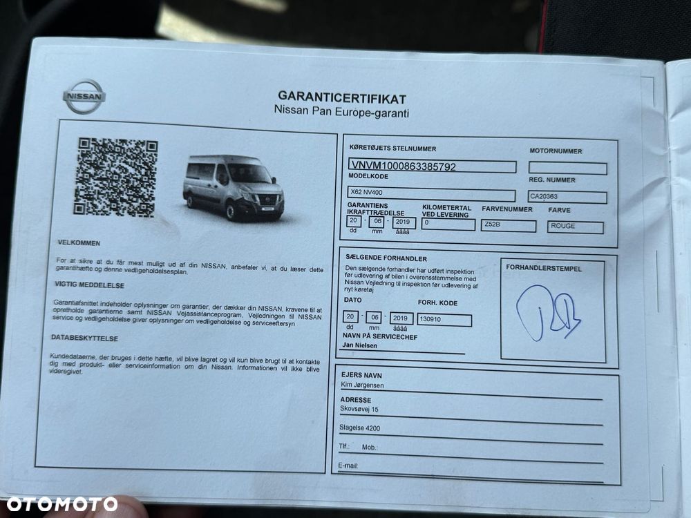 Nissan NV400 2,3DCI Maxi L3H2 *Navi *Kamera *Faktura VAT: 41000zł+VAT - 16
