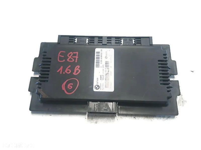 BMW 1 E87 06r MODUŁ STEROWNIK ŚWIATEŁ 9166707-03 - 1