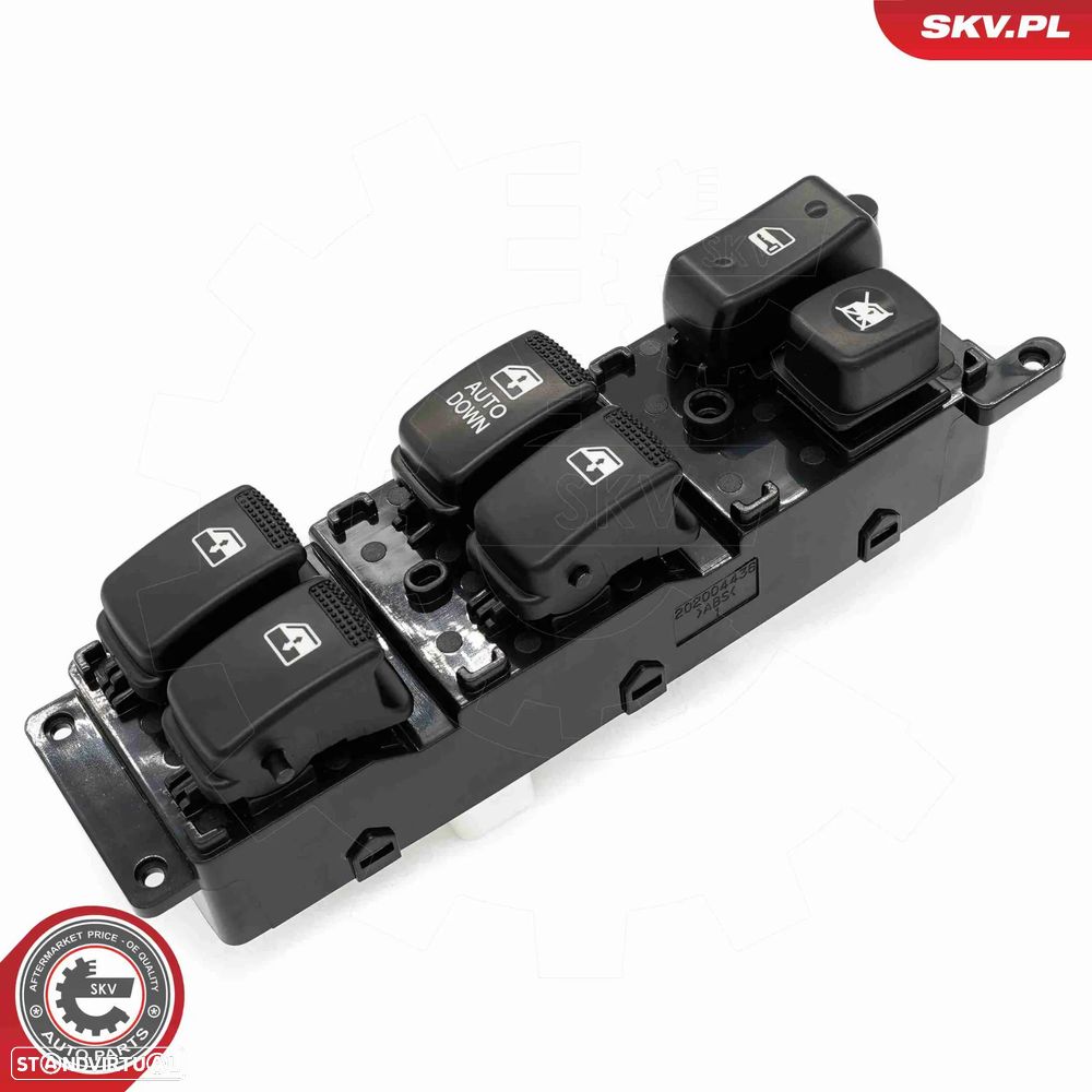 Botões de comando dos vidros Kia Rio 2005 a 2011 - 1