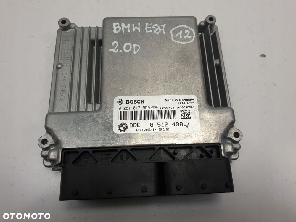 BMW 1 E87 2.0 D STEROWNIK SILNIKA 0281017550 - 1