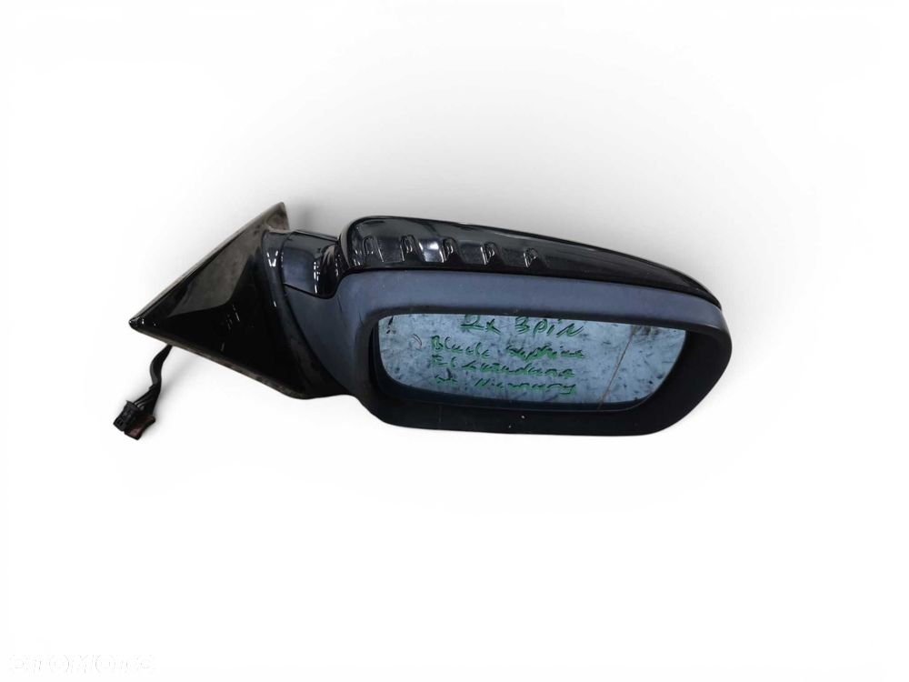 Lusterko prawe 2x 3 pin BMW E46 Coupe cabrio black sapphire elektryczne składane anglik - 1